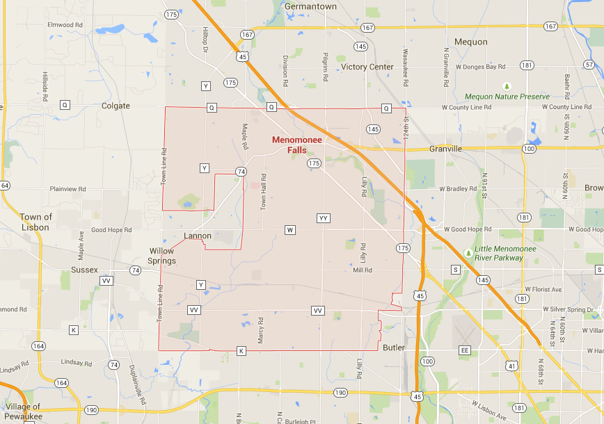 Menomonee Falls Map