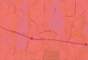 Delafield WI radon levels map