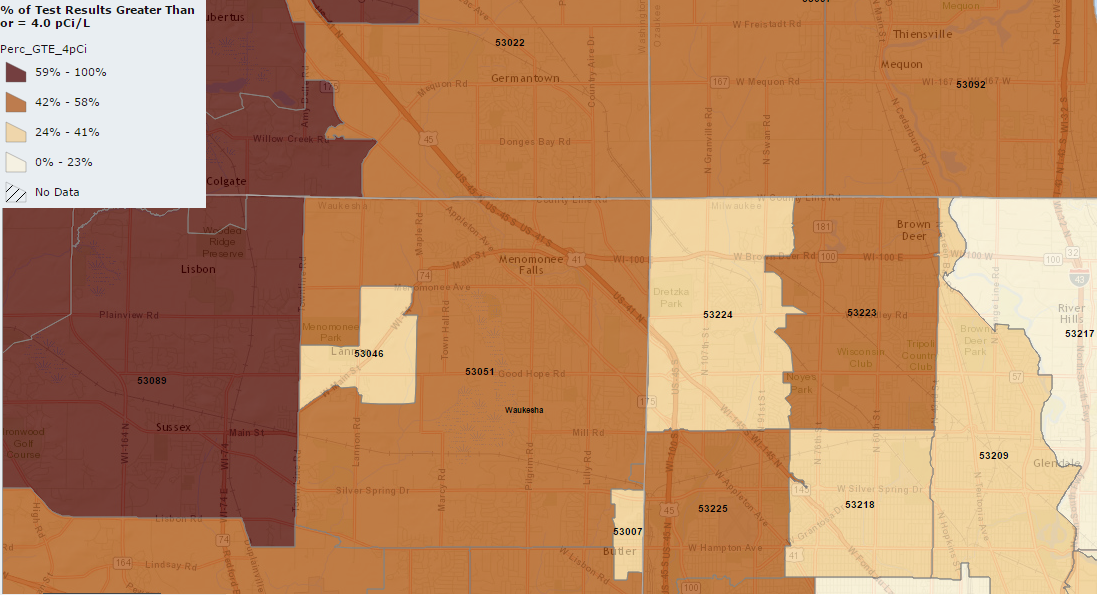 Menomonee Falls radon mitigation