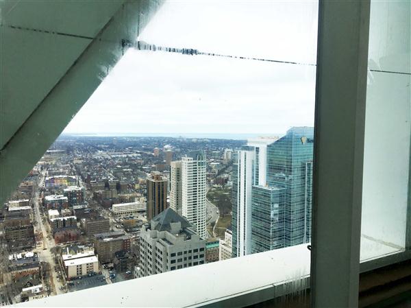 View from the top of the Fight For Air Climb